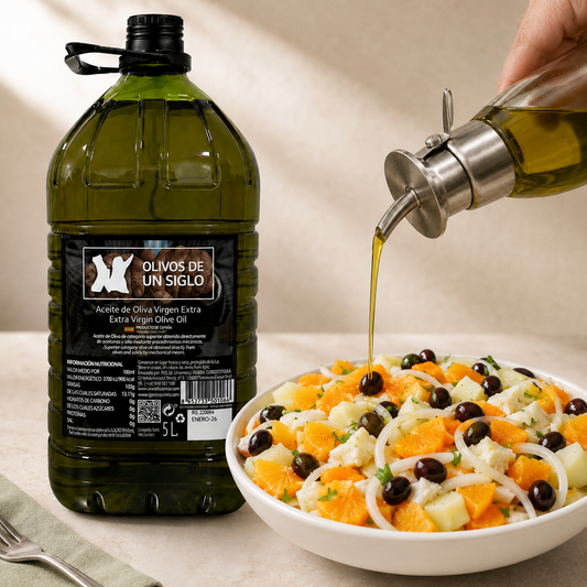 Ensalada Malagueña – Salat aus Málaga mit Orange, Kabeljau und Oro del Sur Olivenöl