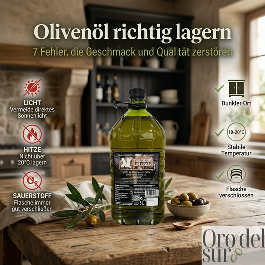 Olivenöl richtig lagern  7 Fehler, die Geschmack und Qualität zerstören